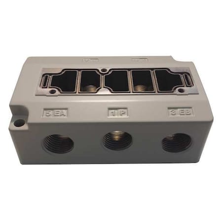 Sub Plate 3/8 in. NPT 2.5 Cv by USA SMC Pneumatic Solenoid Air Control Valves