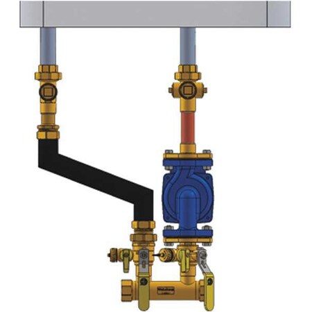 Boiler Inst Kit 1in 1in FIP Flange Right by Webstone in US