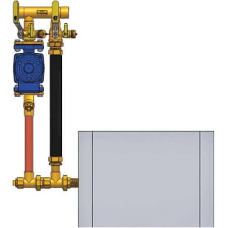 Boiler Inst Kit 1in 1in MIP Flange Right Model 5CF4-FS184 by Webstone in US