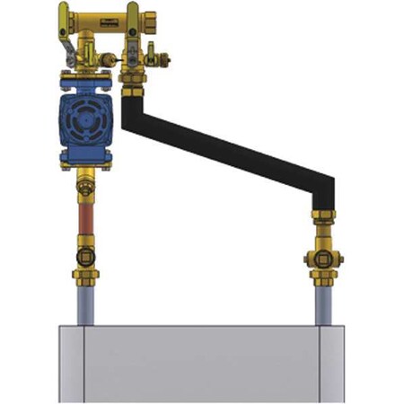 Boiler Inst Kit 1in 1in FIP Flange Right Model 4CF4R-FT144 by Webstone in US