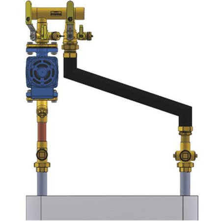 Boiler Inst Kit 1in 1in FIP Flange Right Model 5CF4R-FT144 by Webstone in US