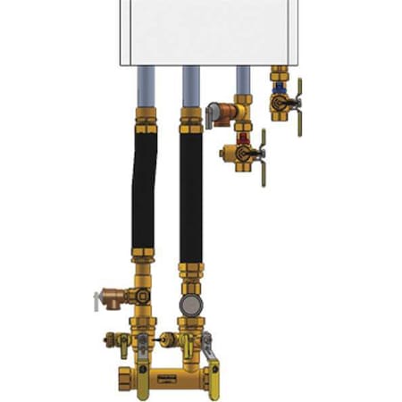Boiler Inst Kit 1in 1inFIP Dbl Ball Drin Model 4FK5-CH by Webstone in US