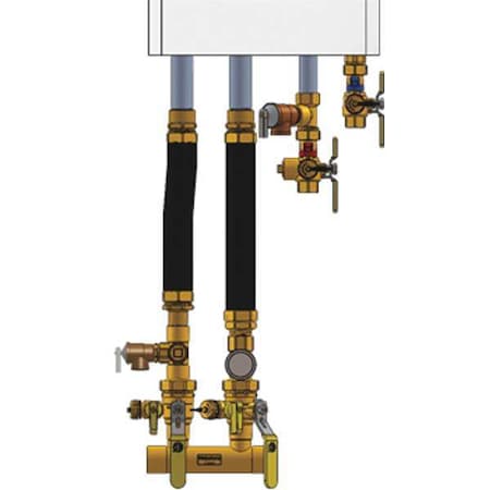 Boiler Inst Kit 1in 1inFIP Dbl Ball Drin Model 5FK5-CH by Webstone in US