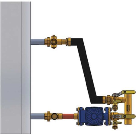 Boiler Inst Kit 1in 1in FIP Flange Left Model 5CF4L-WH144 by Webstone in US