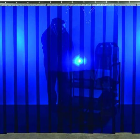 Welding Strip Curtain 6 x 8 ft. Blue PVC by USA Steiner Welding Screens