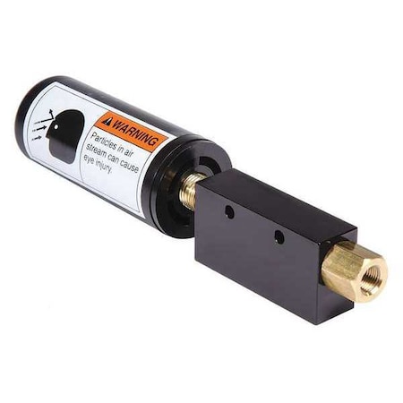 InlineBoxVacuumEjector Muffler 30to75psi by USA Gast Pneumatic Vacuum Ejectors