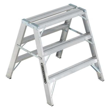 Sawhorse Ladder Aluminum 34 3/4 W 37 H by USA Louisville Sawhorses & Work Stands