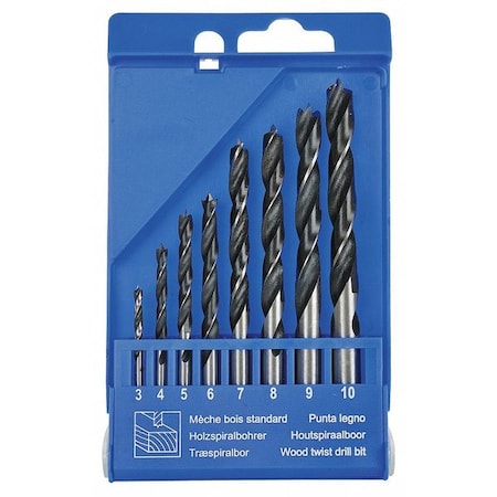 Brad Point Set Drill Bits 8 pcs. by USA Fisch Wood Drilling Bits