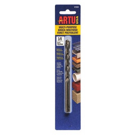 Multi Purpose Drill Bit 3/8 x 5 5/16 In by USA Artu Pilot Point Drill Bits