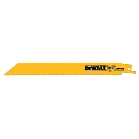 Bi Metal Recip Blade St/Bck 8" PK100 by USA Dewalt Reciprocating Power Saw Blades