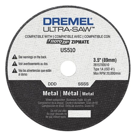 Cutting Wheel 3 1/2 in. dia. by USA Dremel Rotary Tools & Accessories
