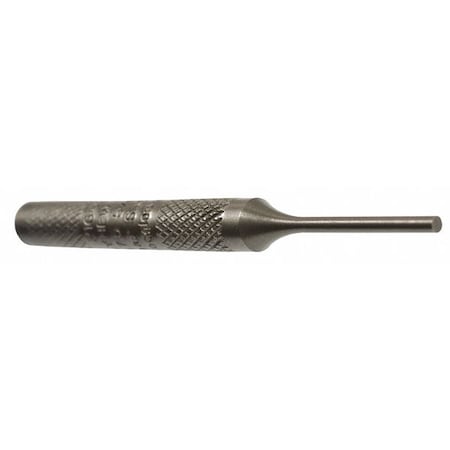 Pin Punch Steel 4in.L 1/4in. Tip Min. Qty 12 by USA Mayhew Hand Held Punches