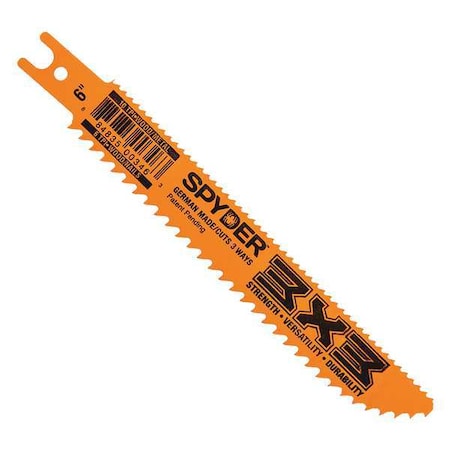 6" L Double Sided Reciprocating Saw Blade 10 pk. by USA Spyder Reciprocating Power Saw Blades