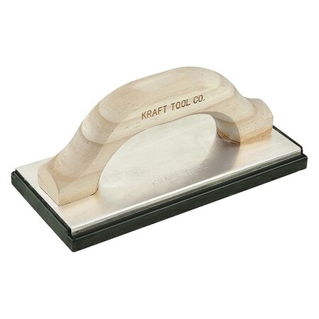 Molded Rubber Float 10inx4in Wood Handle by USA Kraft Tool Tile Floats