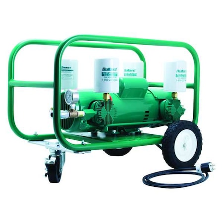 Portable Fresh Air Pump 2 HP 115V 60 psi by USA Bullard Piston Air Compressors/Vacuum Pumps