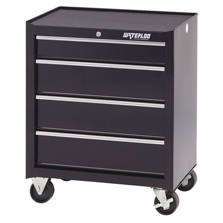 Rllng Cabnet 26 in.Wx18 in.Dx32 in.H Blk by USA Waterloo Rolling & Combination Cabinets & Carts