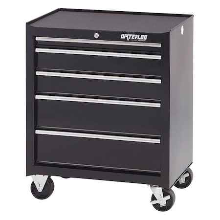 Rllng Cbnt 26 in.Wx18 in.Dx32 in.H Black by USA Waterloo Rolling & Combination Cabinets & Carts