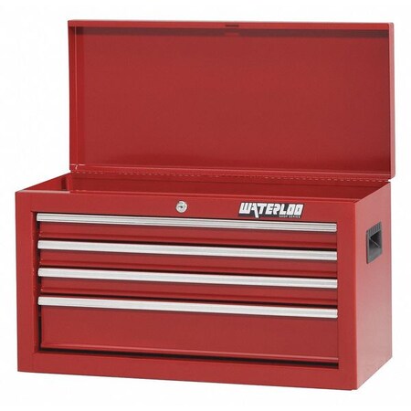 Top Chest 26x12x15 1/5 in. 4 Drawers Red by USA Waterloo Portable Tool Boxes & Chests