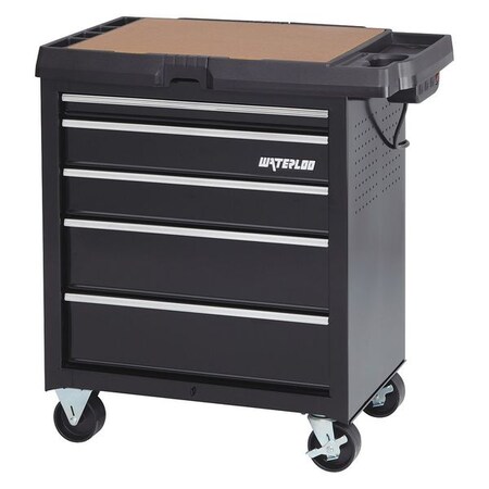 Rlng Cbnt 34 in.Wx20in.Dx34 1/2 in.H Blk by USA Waterloo Rolling & Combination Cabinets & Carts