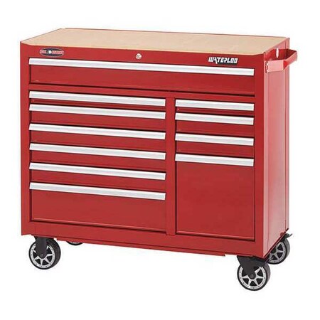 Rllng Cbnt 41 in.Wx18in.Dx40 3/4in.H Red by USA Waterloo Rolling & Combination Cabinets & Carts