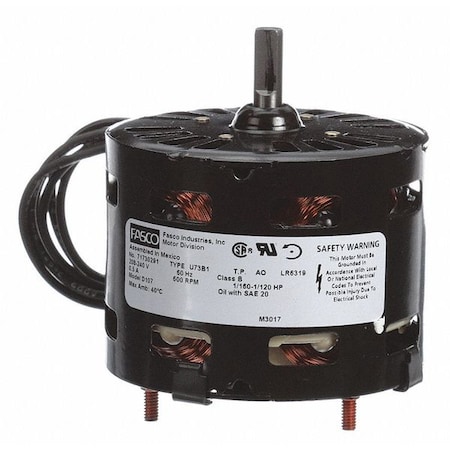 HVAC 3.3 In Motor 1/115 HP 208-240V CCW by Fasco in US
