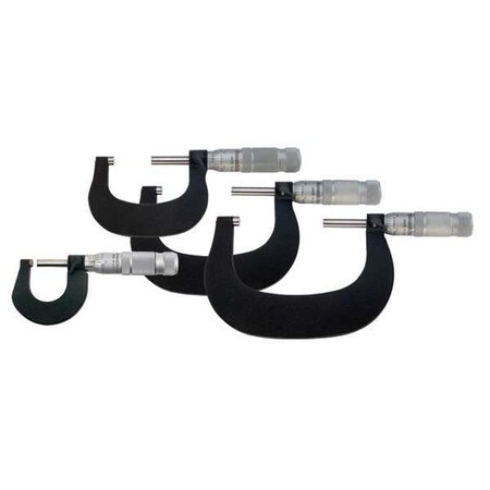 Outside Micrometer Set 0 4 In by USA Brown & Sharpe Micrometer Sets