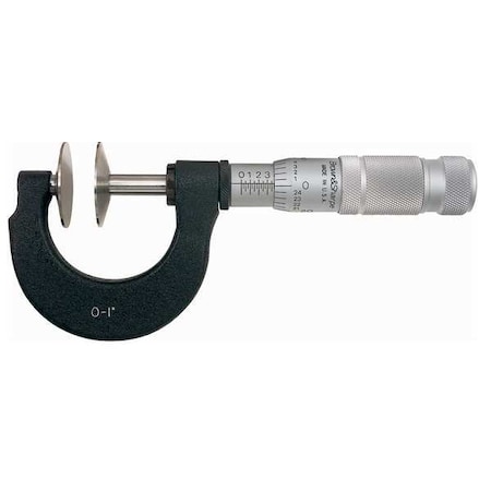 Flange Micrometer Range 0 1 In by USA Brown & Sharpe Micrometers