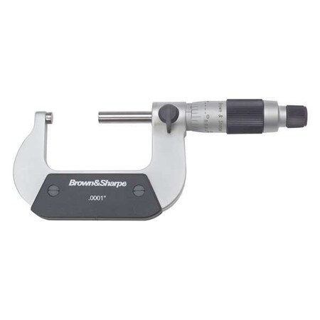 Outside Micrometer 2 to 3" 0.0001 Type 599 3 32 by USA Brown & Sharpe Micrometers