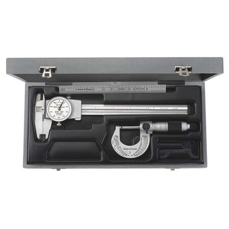 Precision Measuring Tool Kit 3 Pieces by USA Brown & Sharpe Precision Measuring Tool Kits