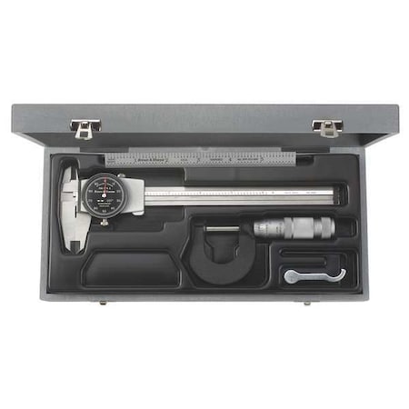 Precision Measuring Tool Kit 3 Pieces Type 599 868 90 by USA Brown & Sharpe Precision Measuring Tool Kits