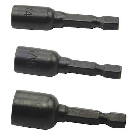 Nut Driver 1/4" 5/16" 3/8" 1 7/8" L by USA Westward Nut Setters & Bit Holders