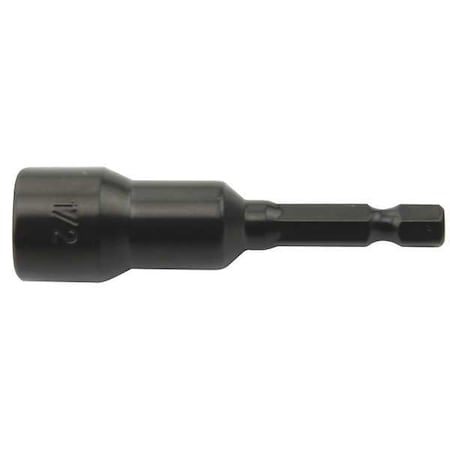 Nut Driver 1/2" Hex 2 9/16" L Steel by USA Westward Nut Setters & Bit Holders