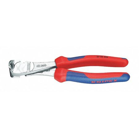 Knipex End Cutting Pliers 5 1/2 in.L. Red Technical Info