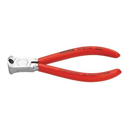 End Cutting Pliers 5 1/8in.L. Red by USA Knipex Solid Joint Pliers