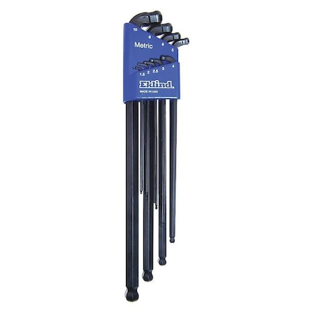 Double Ball End Hex Key Set Pieces 9 by USA Eklind Hex Key Sets