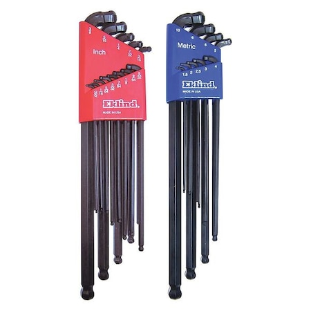 Double Ball End Hex Key Set Pieces 22 by USA Eklind Hex Key Sets