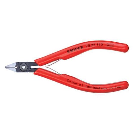 5" Electronics Diagonal Cutter w/ Small Bevel Plastic Grips by USA Knipex Solid Joint Pliers