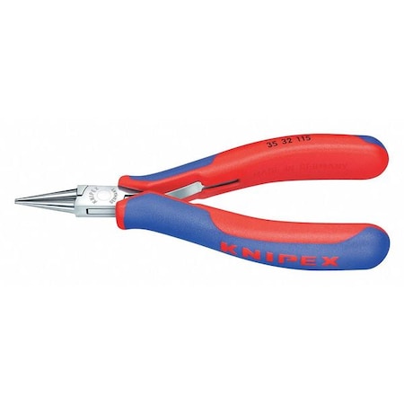 4 1/2" Electronics Pliers w/ Round Pointed Jaw Ergonomic Grip by USA Knipex Solid Joint Pliers
