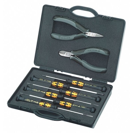 ESD Precision Pliers Set Steel 8 Pc by USA Knipex Pliers Sets