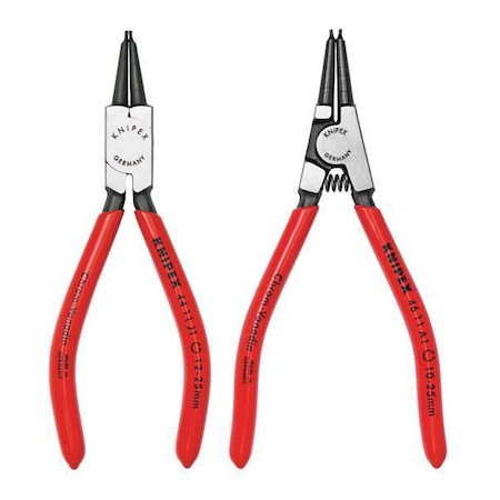 Retaining Ring Plier Set 0 Deg. 2 pcs. by USA Knipex Retaining & Lock Ring Pliers