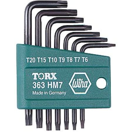 Torx Key Set Pieces 7 T6 T20 by USA Wiha Hex Key Sets
