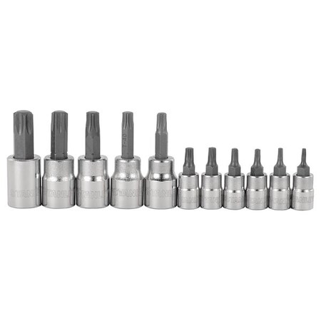 Socket Bit Set 1/4" 3/8" Dr 11 Piec Torx by USA Stanley Socket Sets