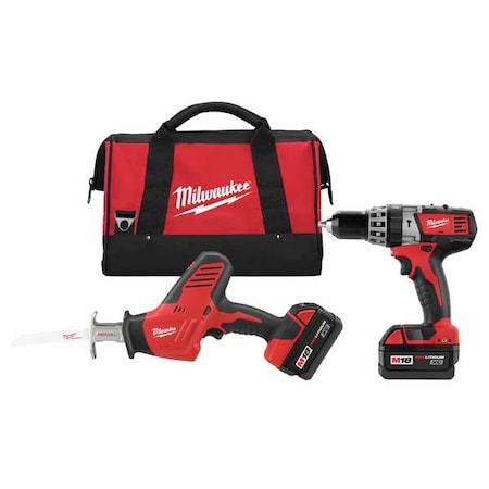 M18 Cordless Combo Kit 2 Tool 18V by USA Milwaukee Cordless Power Tool Combination Kits