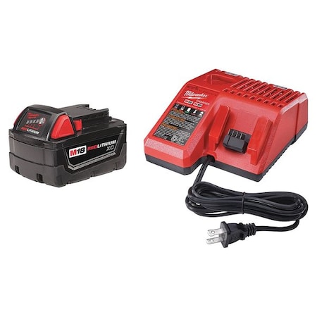 M18 Battery Pack and Charger Kit 18V 3.0Ah Li Ion by USA Milwaukee Cordless Power Tool Accessories