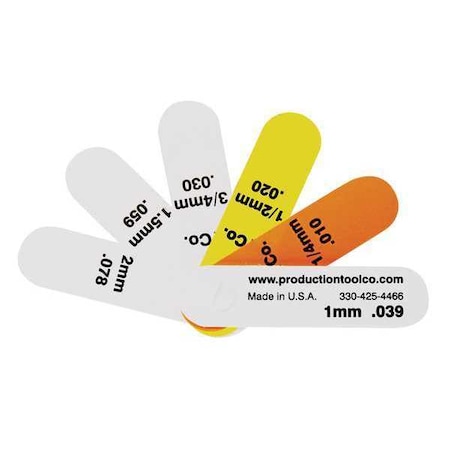 Feeler Gauge 0.236 In Thick 3 In L Blade by USA Assembly Tool Precision Measuring Feeler Gauges