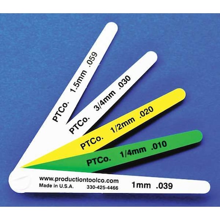 Feeler Gauge 0.157 In Thick 4 In L Blade by USA Assembly Tool Precision Measuring Feeler Gauges