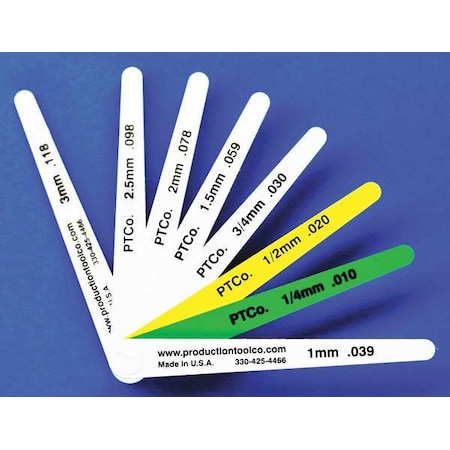 Feeler Gauge 0.452 In Thick 4 In L Blade Type LC 812 by USA Assembly Tool Precision Measuring Feeler Gauges