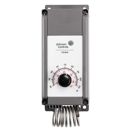 Line Voltage Mechanical Thermostat Heating/Cooling 24 to 277VAC 1 Stage Model A19PRC-1C by Johnson in US