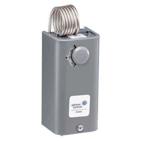 Line Voltage Mechanical Thermostat Heating/Cooling 120 to 277VAC 1 Stage Model A19BBC-2C by Johnson in US