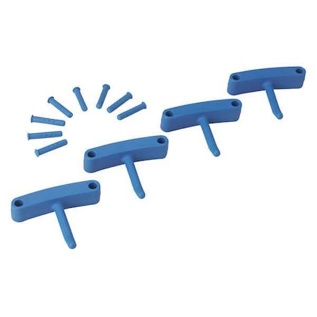 Repl Hook Tool Mount Blue Poly PK4 by USA Vikan Cutter Parts